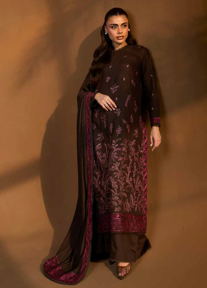 Sobia Nazir Unstitched Shawl Embroidered Khaddar 3 Piece SN25SW D-07 A - Winter Collection