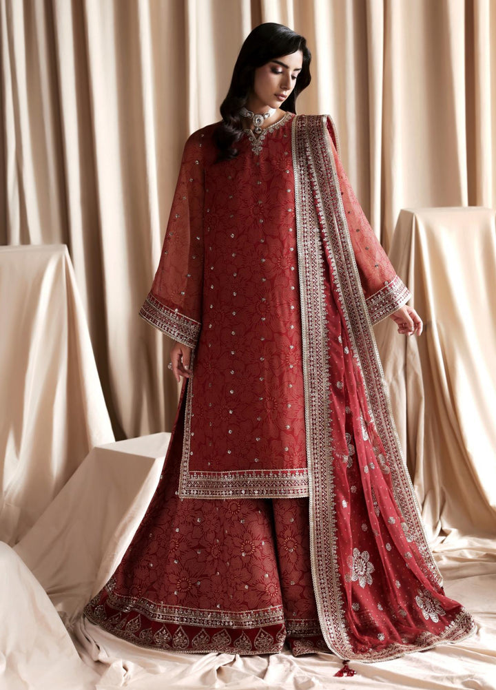 Sirayya by Zarif Unstitched Embroidered Chiffon 3 Piece Suit ZR26US MAHEEN 04 - Festive Collection