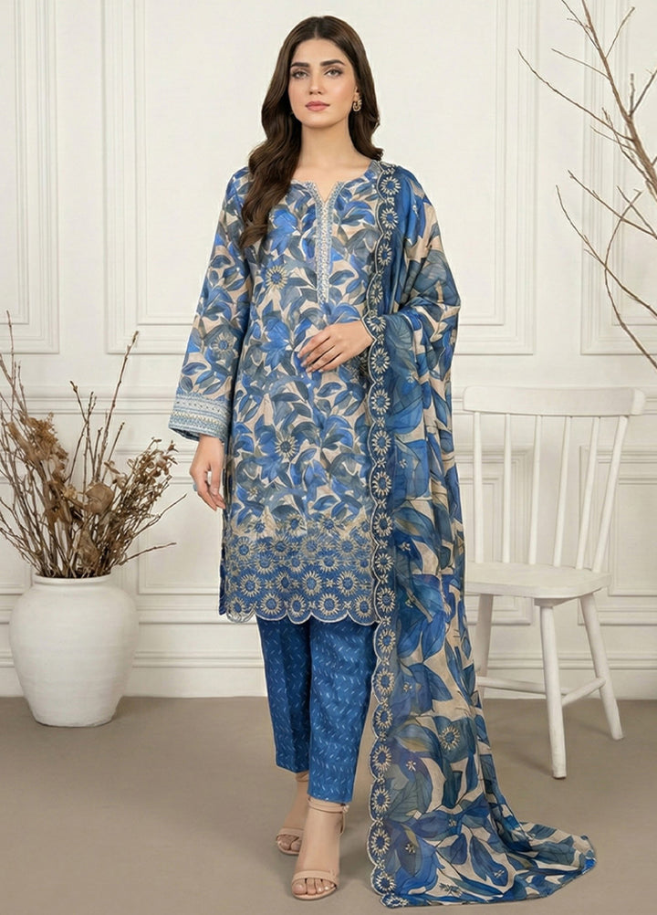 Anmol by Ishq e Rang RTW Embroidered Lawn 3 Piece Suit IR26RA Luna AA-4 - Casual Collection