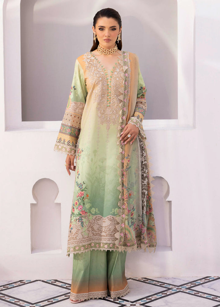 Rang e Bahar by Charizma Unstitched Embroidered Lawn 3 Piece Suit CHR26ULR CRB6-22 - Summer Collection