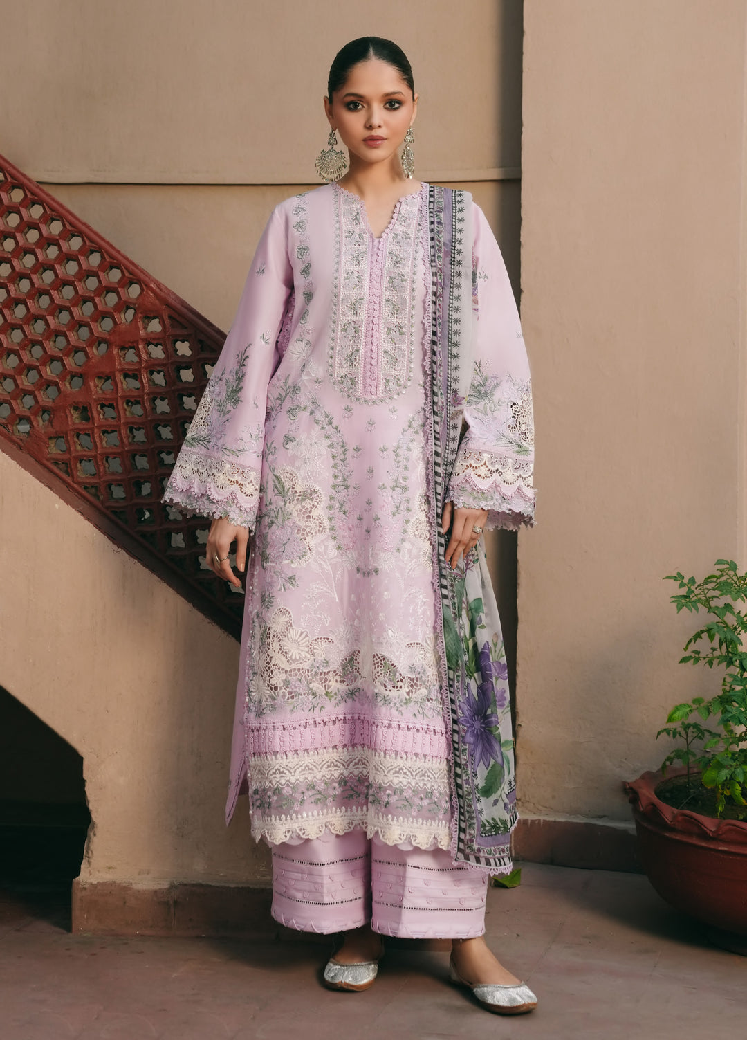 Ek Fasana by Kahf Premium Unstitched Embroidered Luxury Lawn 3 Piece Suit KHF26UFL KLB 4A MEHAK - Festive Collection