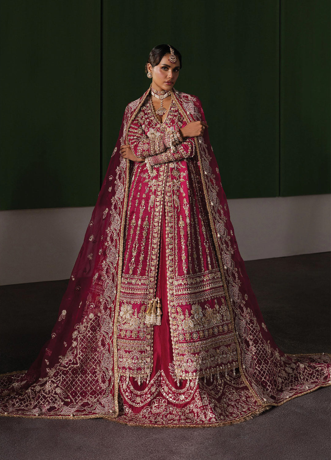 The Brides Edit by Afrozeh Unstitched Embroidered Raw Silk 3 Piece Suit AF26UBE D-05 Ophelia - Wedding Collection