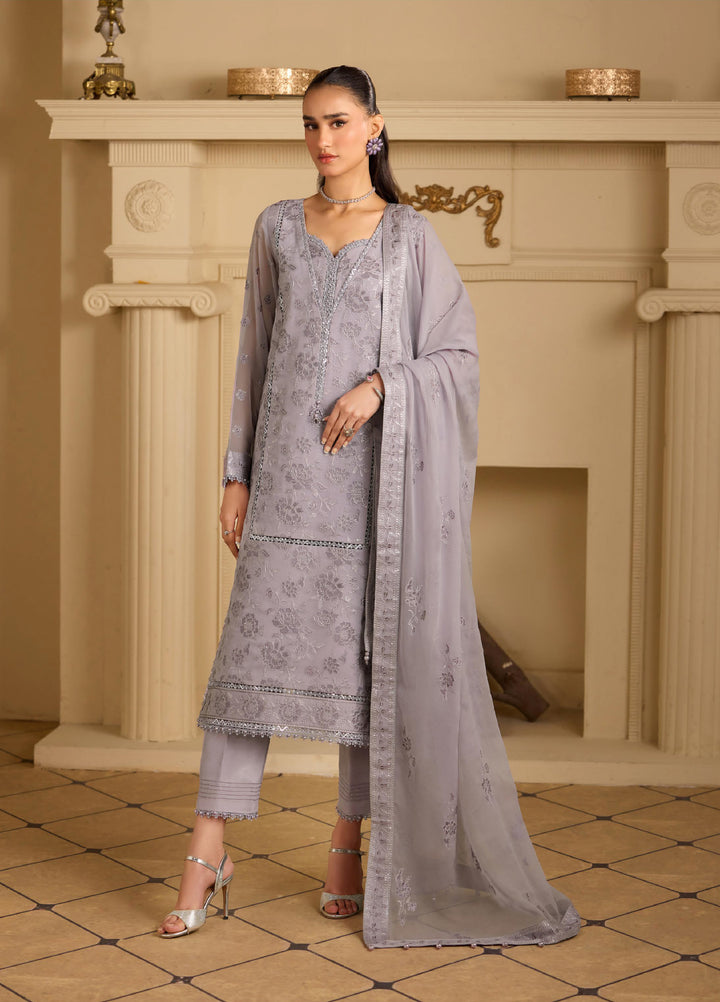 Alizeh Fashion Unstitched Embroidered Chiffon 3 Piece Suit AF26UCF AF-CH-2253-Insha - Festive Collection
