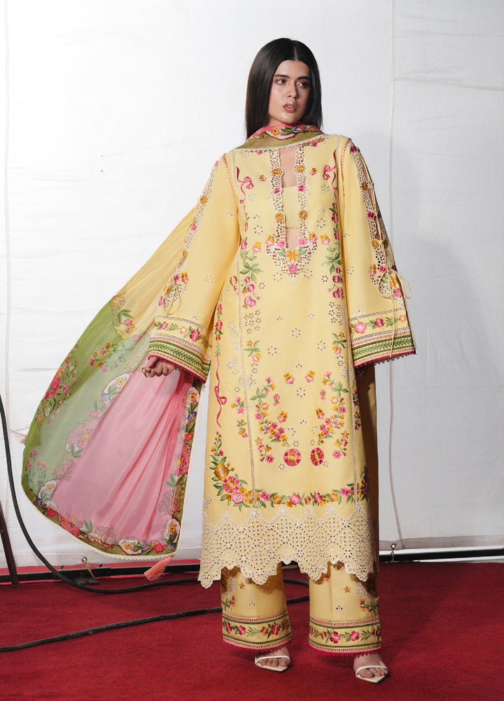 Jugnu by Hussain Rehar Unstitched Embroidered Cotton 3 Piece Suit HR26UJC JAHAN - Festive Collection