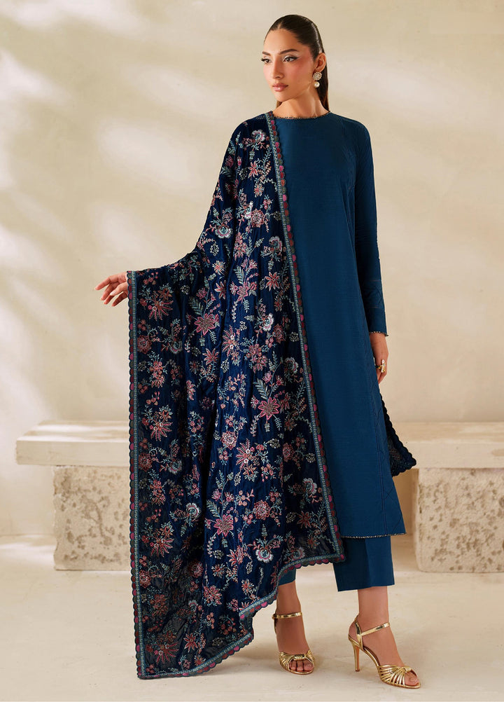 Zarif Velvet Shawls 1 Piece ZRF25VS ZRF-VS-01 - Festive Collection