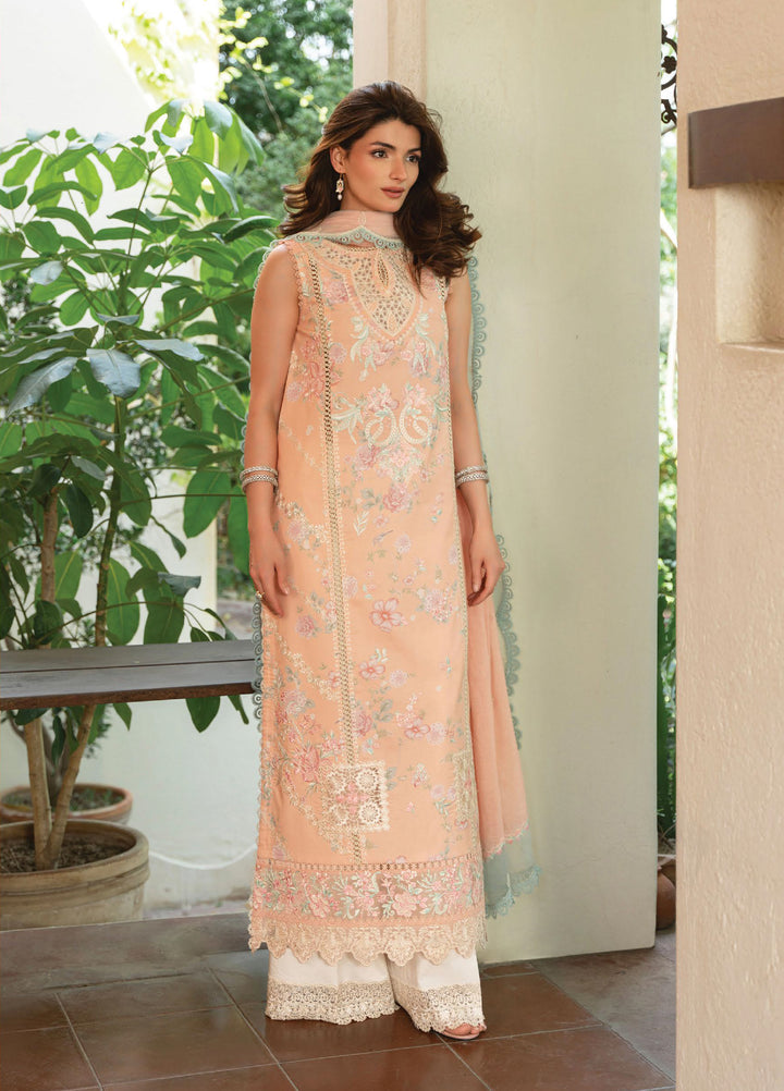 Whisper by Ayzel Unstitched Embroidered Lawn 3 Piece Suit AAF26ULW Dew ZWU-0132-3PO - Eid Collection