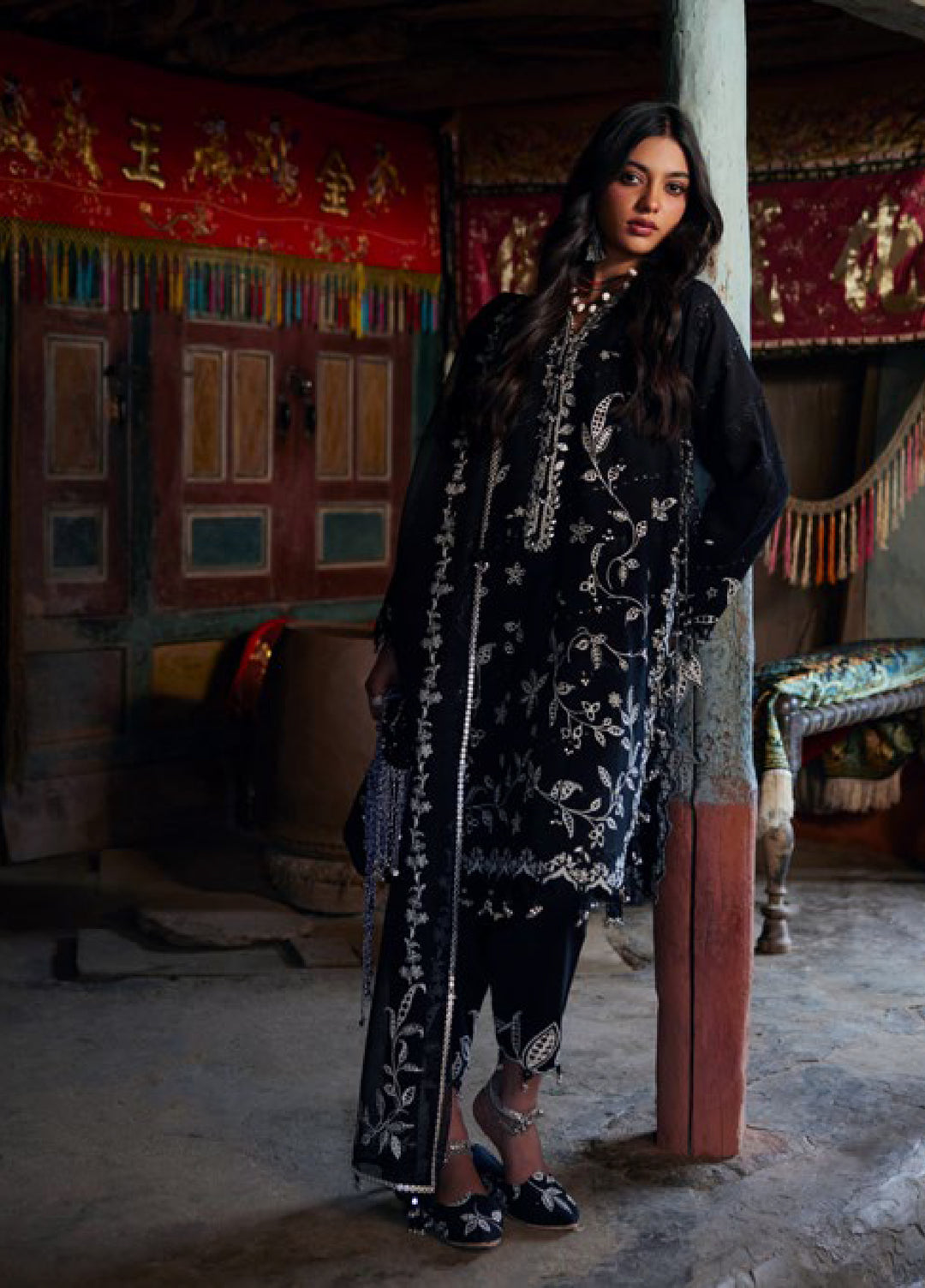 Meili by Zaha Unstitched Embroidered Lawn 3 Piece Suit ZK26UML ZL26-05B - Festive Collection