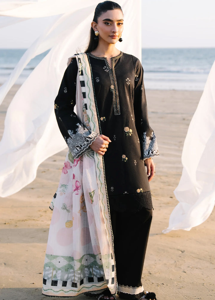 Afsanah by Seran Unstitched Embroidered Lawn 3 Piece Suit SN26UAVII D1-ESMA - Summer Collection
