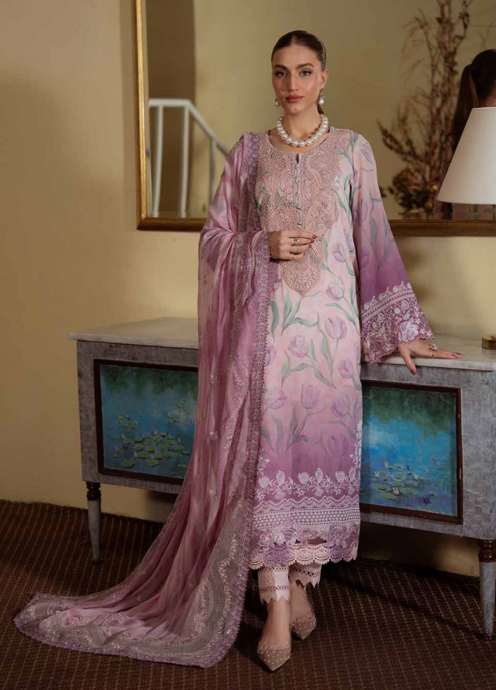 Maya by Nureh Unstitched Embroidered Swiss Lawn 3 Pcs Suit NU26UM NS-159 - Summer Collection
