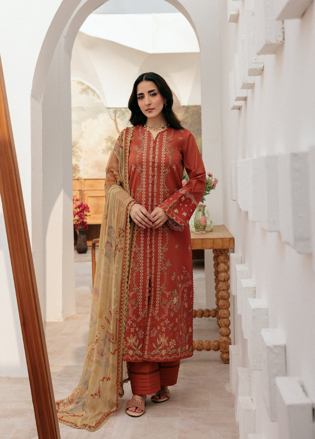Zync by Florent Untitched Lawn Embroidered 3 Piece Suit FL26UZ FZ-6B - Summer Collection