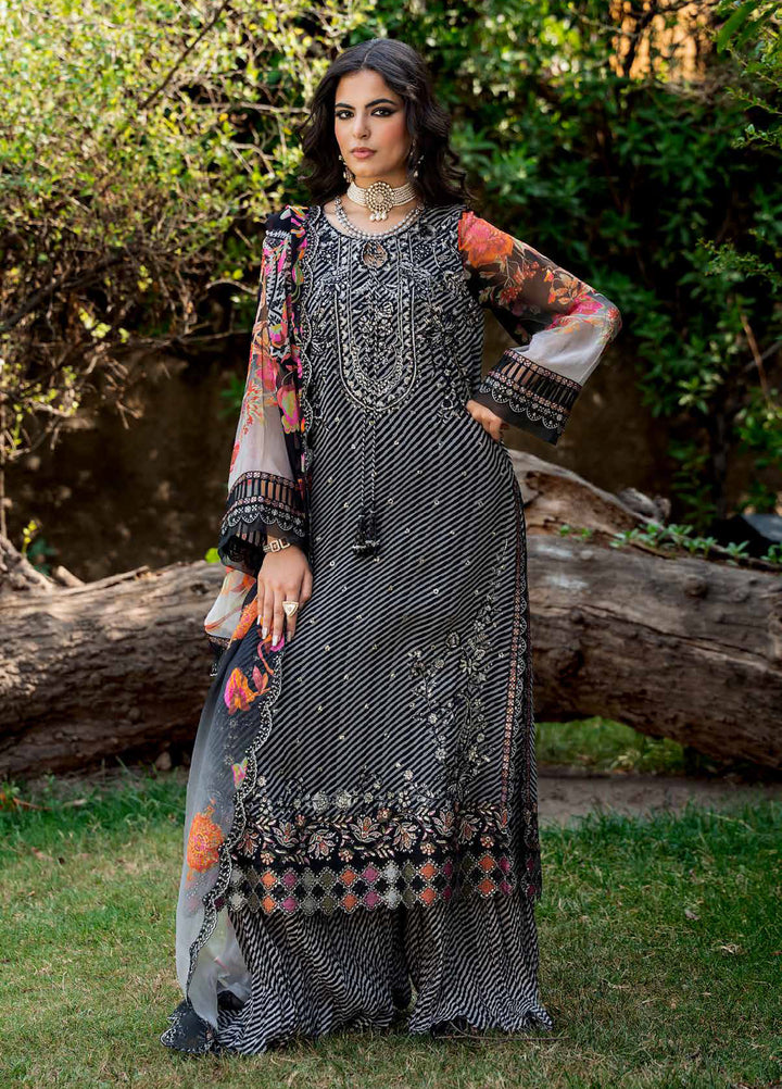Vasal by Charizma Unstitched Embroidered Chiffon 4 Piece Suit CHR26UVC VSLW6-02 - Festive Collection