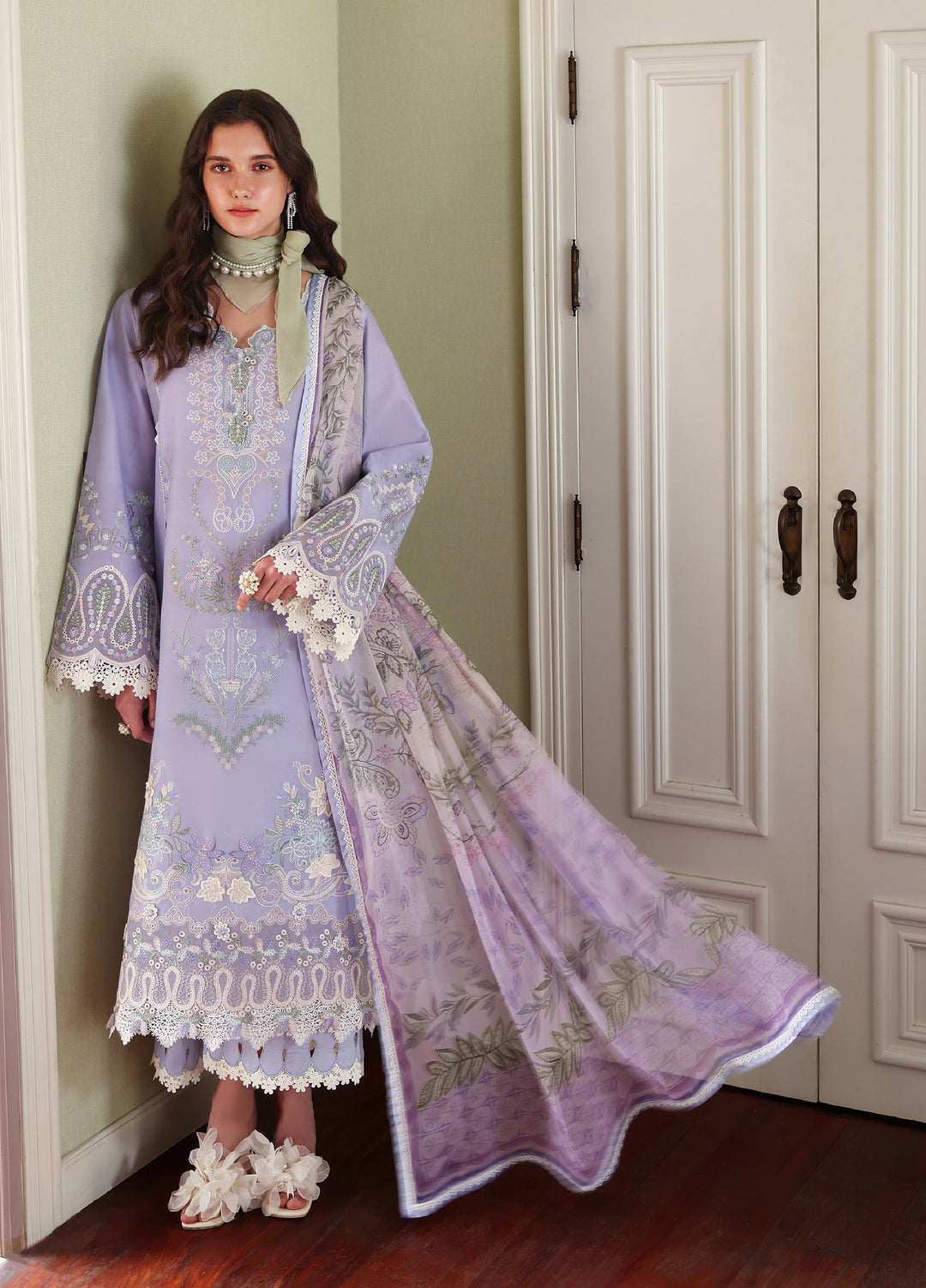 Belle Saison by Esmel Unstitched Embroidered Lawn 3 Piece Suit EML26ULB Eloise EUNSS260202 - Festive Collection