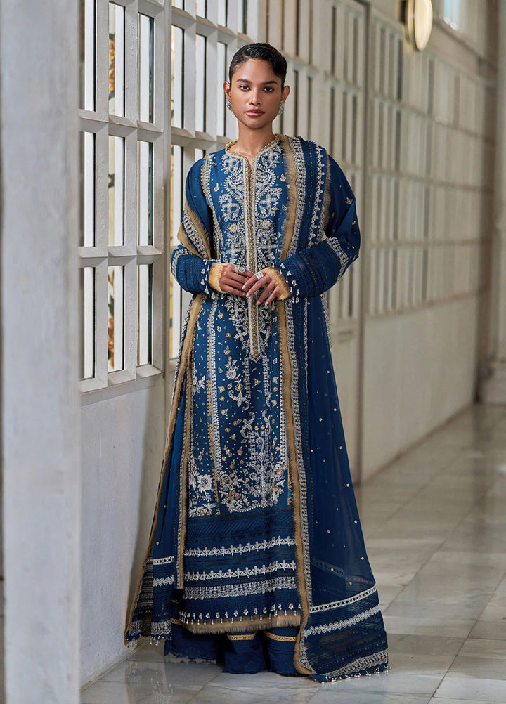 Sobia Nazir Unstitched Embroidered Luxury Lawn 3 Piece Suit SN26ULE D-08 A - Eid Collection