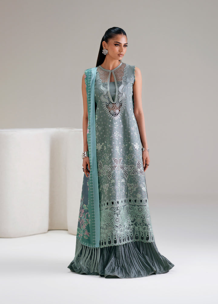 Amour by Bin Ilyas Unstitched Embroidered Lawn 3 Piece Suit BI26ULA 181A - Festive Collection