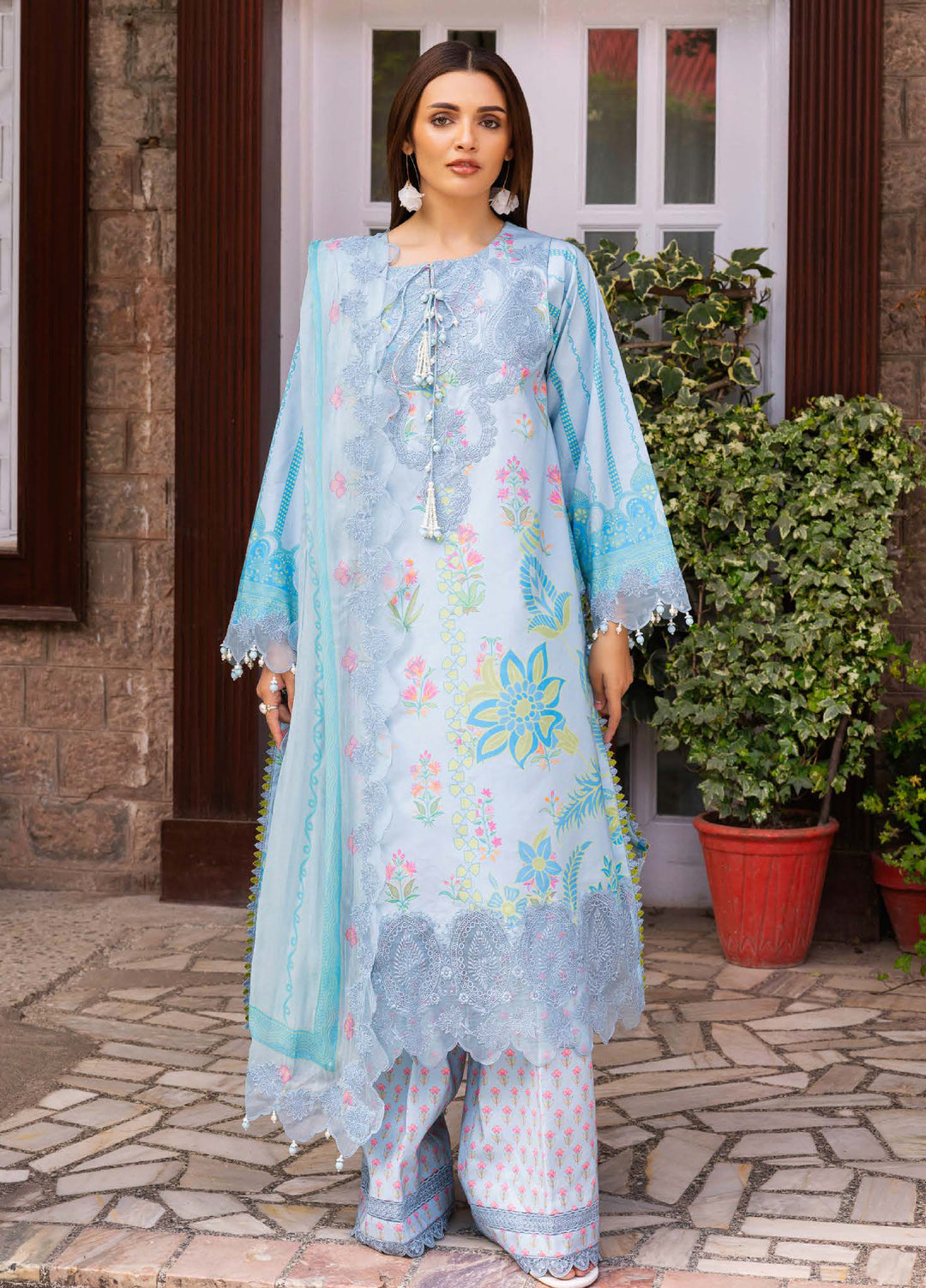 Rang e Bahar by Charizma Unstitched Embroidered Lawn 3 Piece Suit CHR26ULR CRB6-18 - Summer Collection