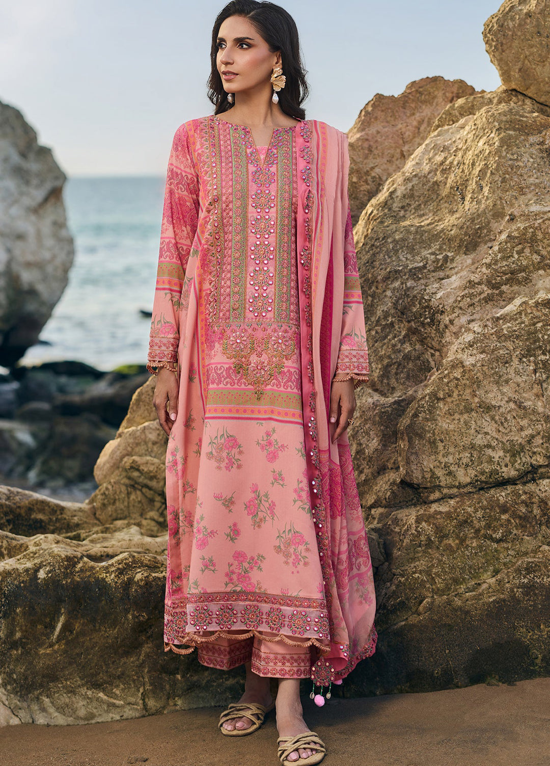 Swiss Miss by Charizma Unstitched Embroidered Swiss Voil 3 Piece Suit CHR26USM CSM6-06 - Summer Collection