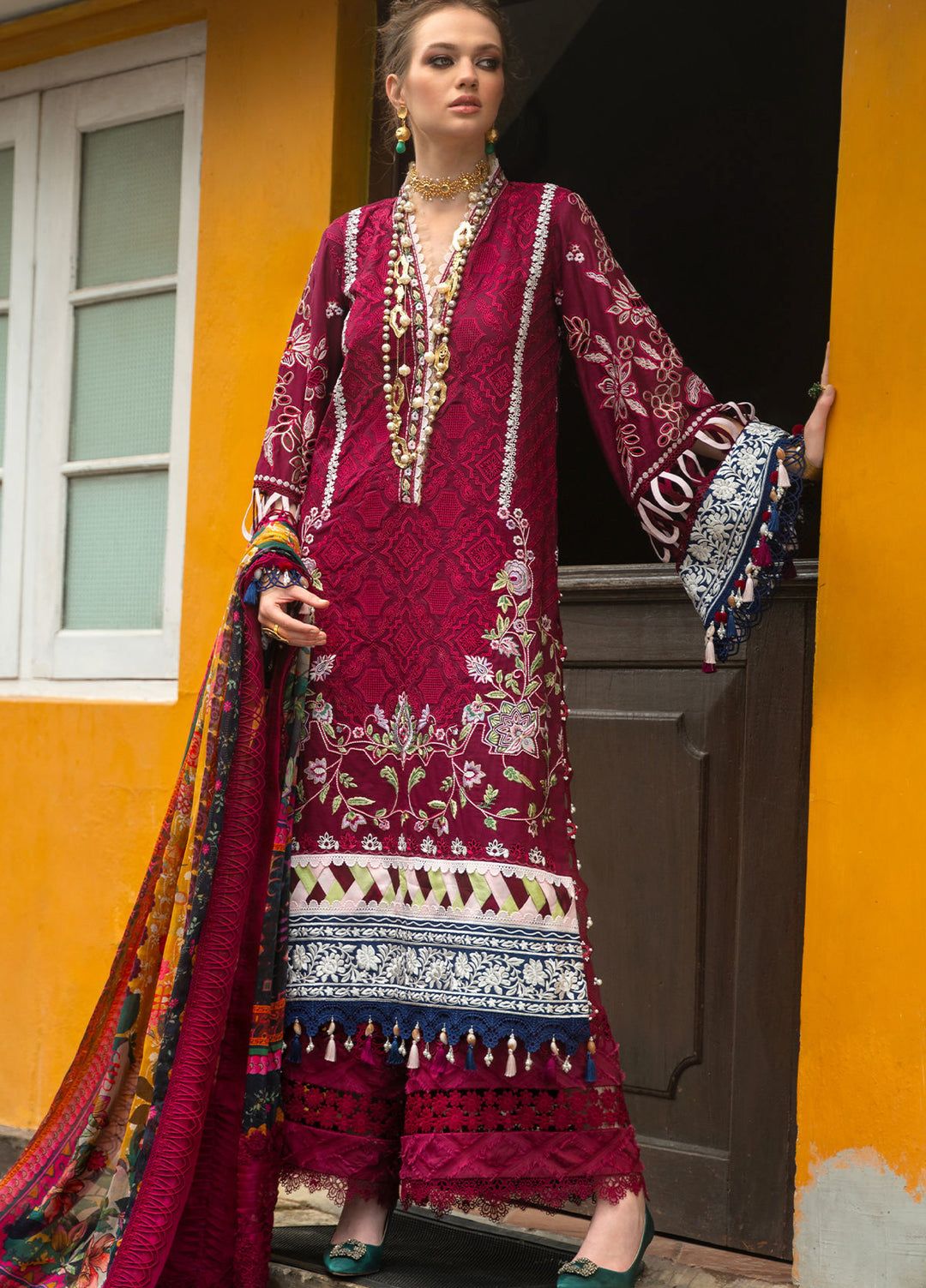Neroli By Annus Abrar Unstitched Embroidered Lawn 3 Piece Suit ABR26UNL 10 Melia - Festive Collection