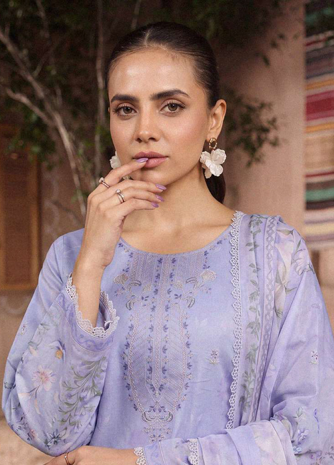 Rangkari by Ayleen Unstitched Embroidered Lawn 3 Piece Suit AY26ULR Amber - Eid Collection