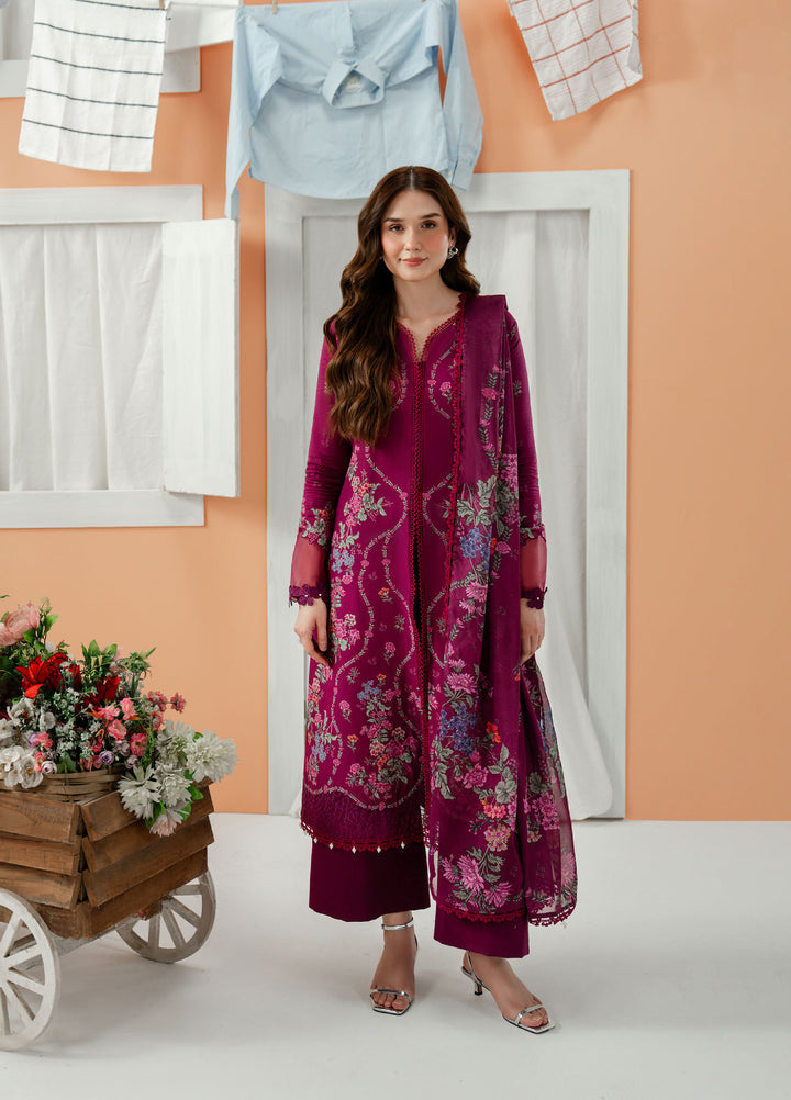 Sundaze by Zarposh Unstitched Printed Lawn 3 Piece Suit ZR26USL Virelle - Festive Collection