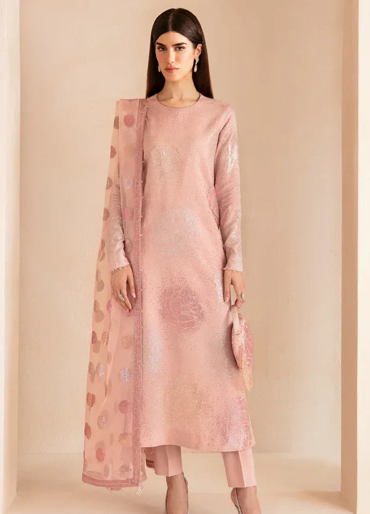 Jazmin Unstitched Embroidered Raw Silk 3 Piece Suit UR-7032 Festive Collection