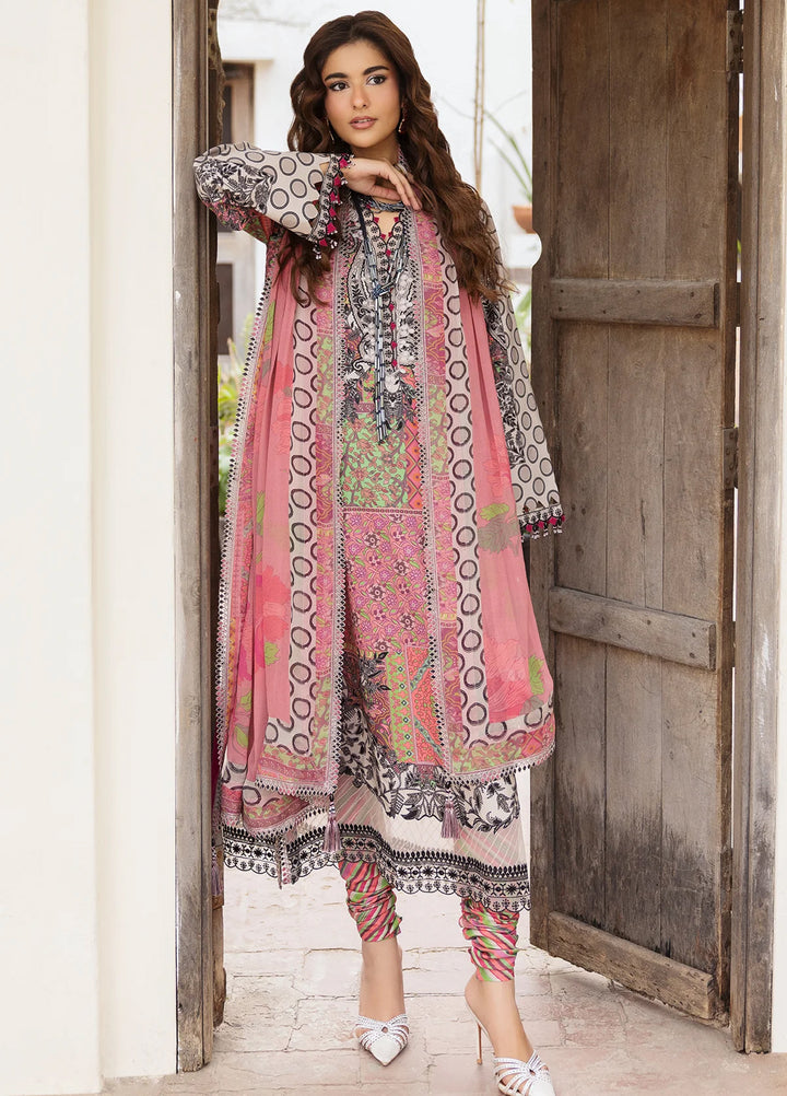 Andaaz by Charizma Unstitched Embroidered Lawn 3 Piece Suit CHR26UAL CAD6-04 - Summer Collection