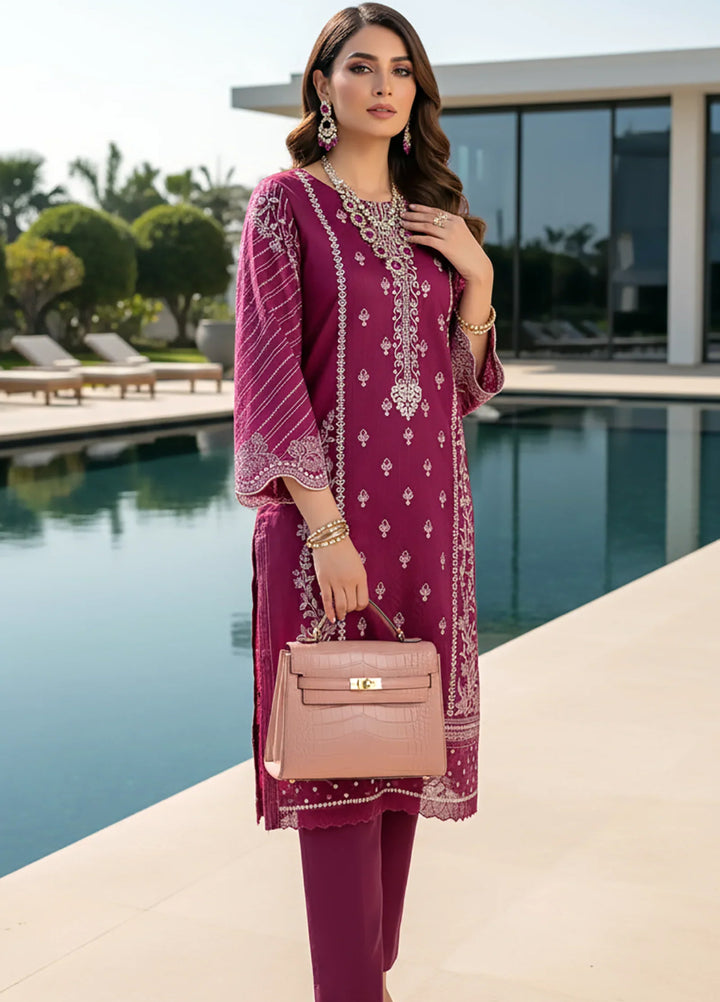 Lakhany Pret Embroidered Cotton Net 2 Piece Suit LSM-4049