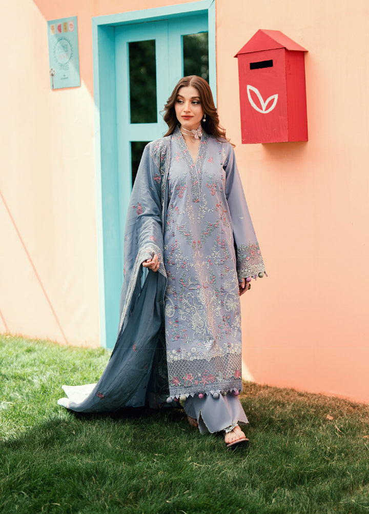 Florent Unstitched Embroidered Lawn 3 Piece Suit FL26ULE FEF-4B - Eid Collection