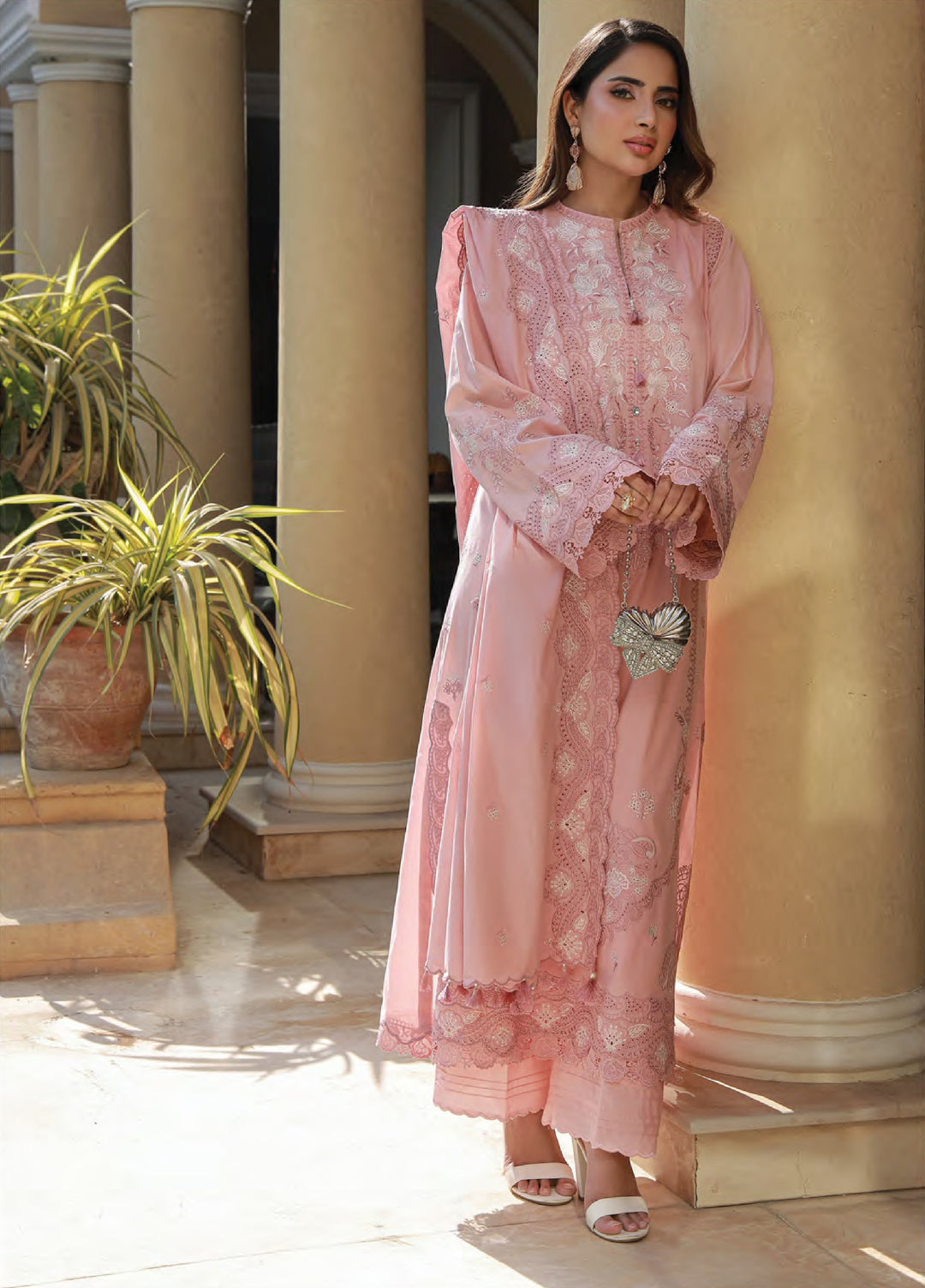 Lakhany Chikankari Unstitched Embroidered Lawn 3 Piece Suit LSM26UCL LG-RK-0109 - Festive Collection