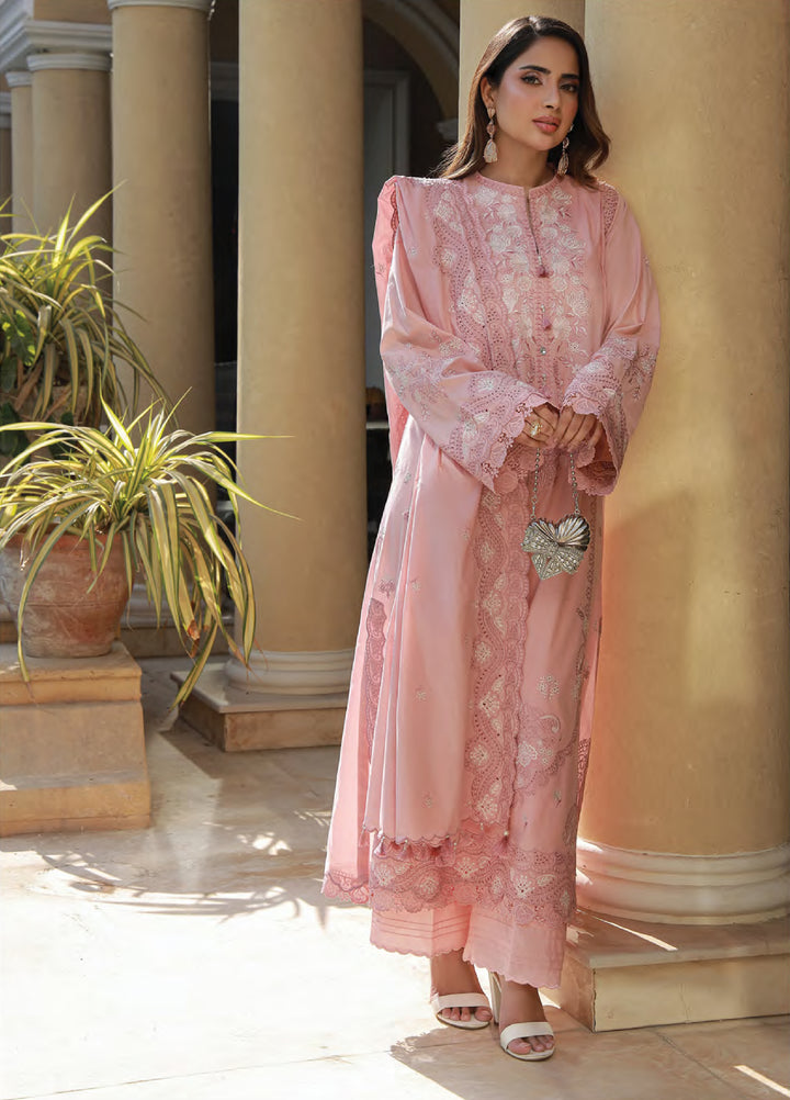 Lakhany Chikankari Unstitched Embroidered Lawn 3 Piece Suit LSM26UCL LG-RK-0109 - Festive Collection