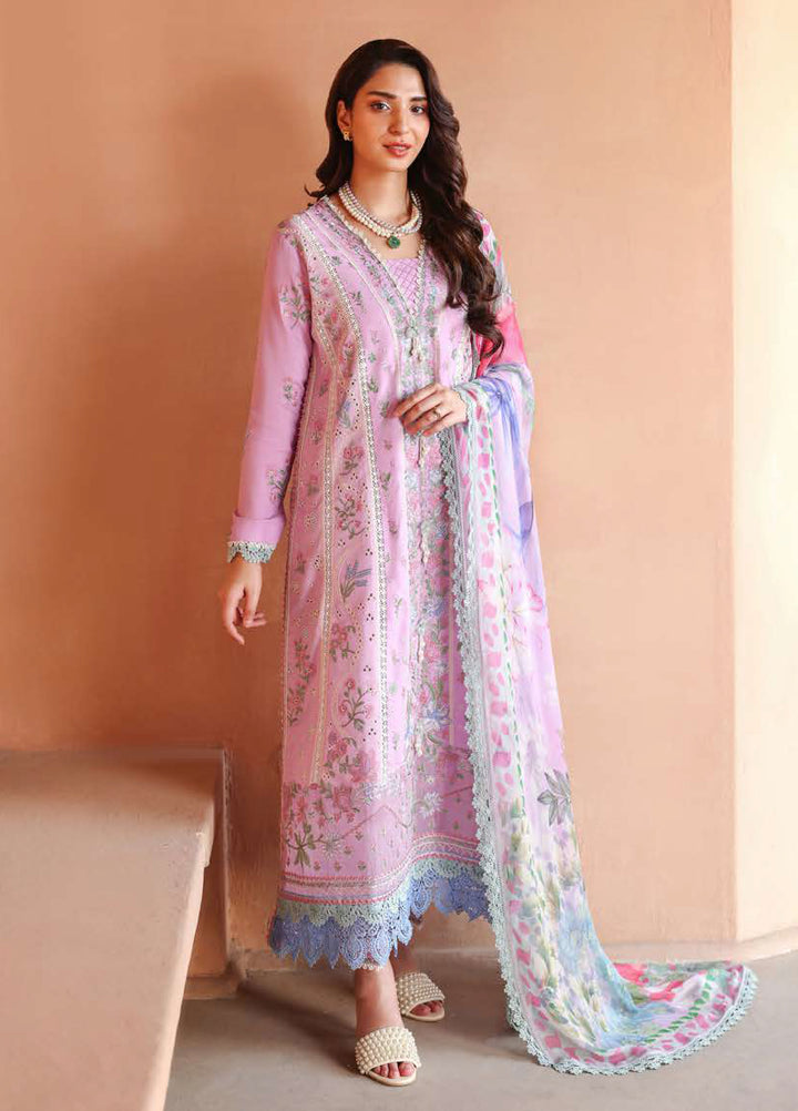 Summer Reverie by Roheenaz Unstitched Embroidered Lawn 3 Piece Suit RN26USR D-5 ARDOR - Festive Collection