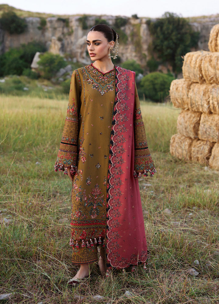 Hussain Rehar Embroidered Jacquard Suits Unstitched 3 Piece HRR25KW Gitiara - Winter Collection