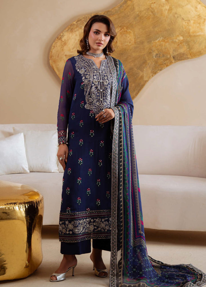 Amaya by Nureh Unstitched Luxury Chiffon Embroidered 3 Piece Suit NU26UA AM-32 - Festive Collection