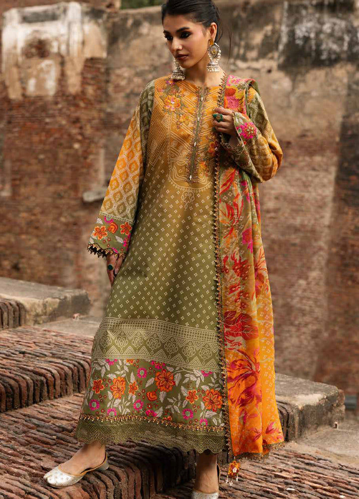 Chunri by Charizma Unstitched Embroidered Lawn 3 Piece Suit CHR26UCL CHN6-05 - Summer Collection