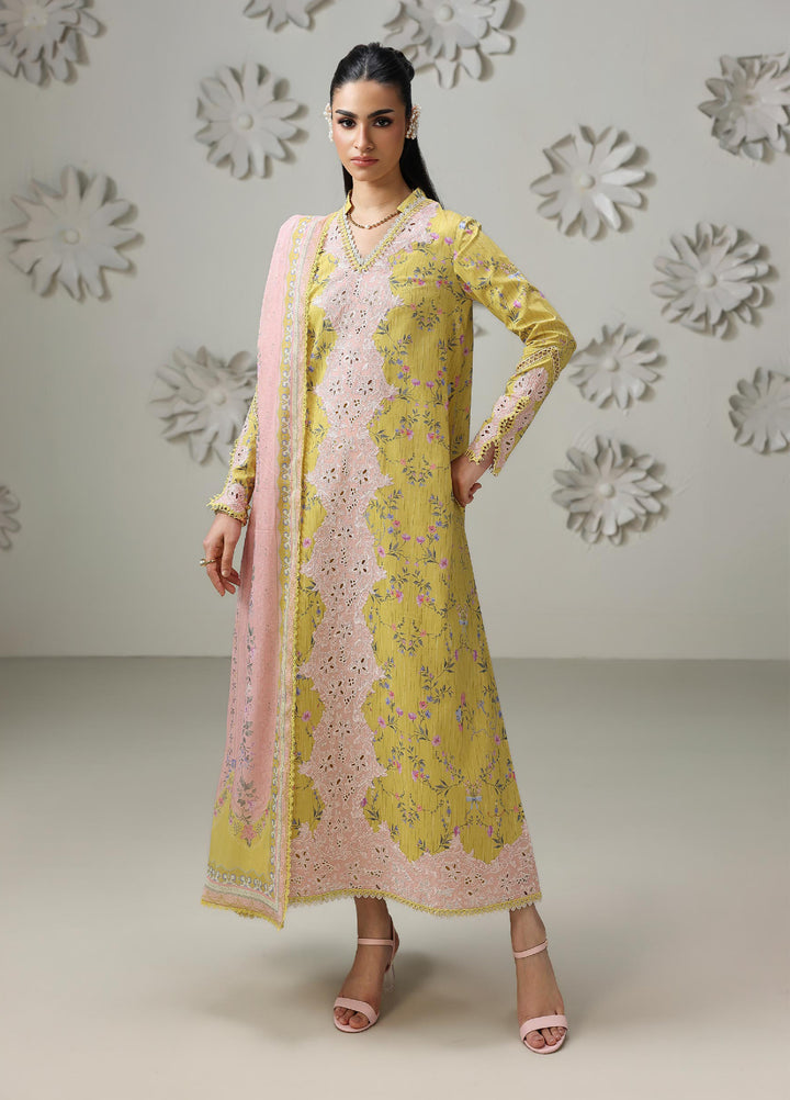 Q Prints by Qalamkar Unstitched Printed Lawn 3 Piece Suit QLK26UQL AREEJ QQP-03 (B) - Summer Collection