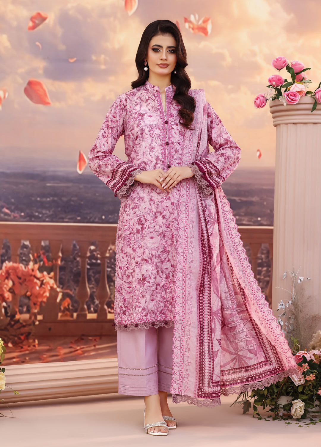 Salina by Regalia Textile Unstitched Cutwork Embroidered Lawn 3 Piece Suit RG26USCL D-7 - Summer Collection