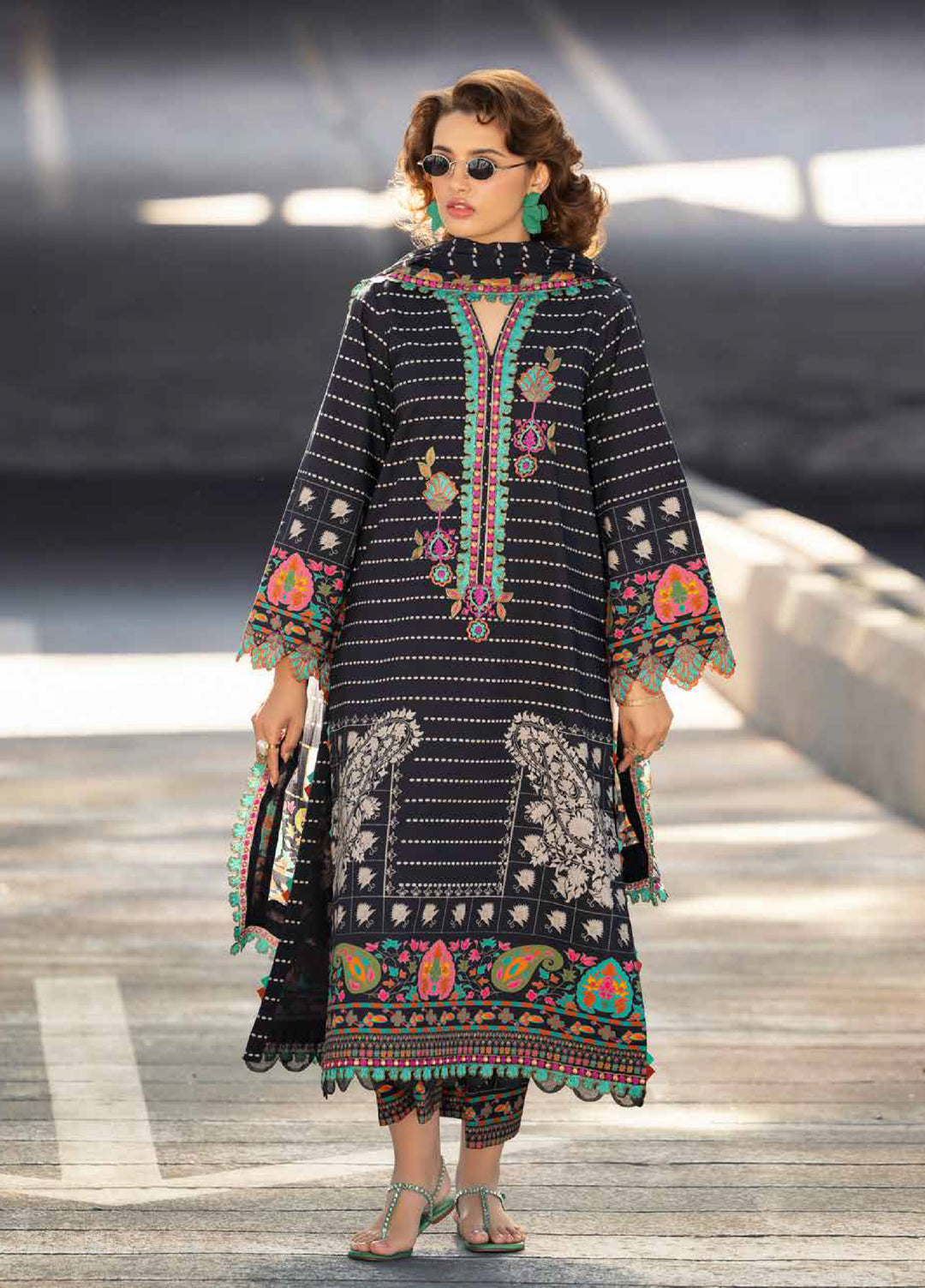 Aniiq by Charizma Unstitched Embroidered Lawn 3 Piece Suit CHR26UAL AN6-09 - Summer Collection
