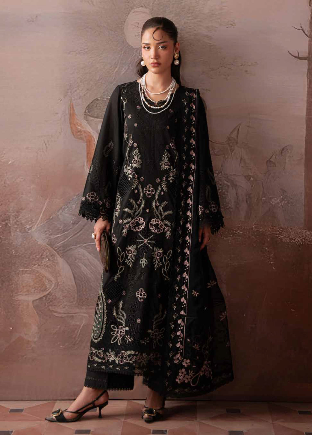 Feya by Nureh Unstitched Embroidered Lawn 3 Piece Suit NU26ULF FE-24 - Eid Collection