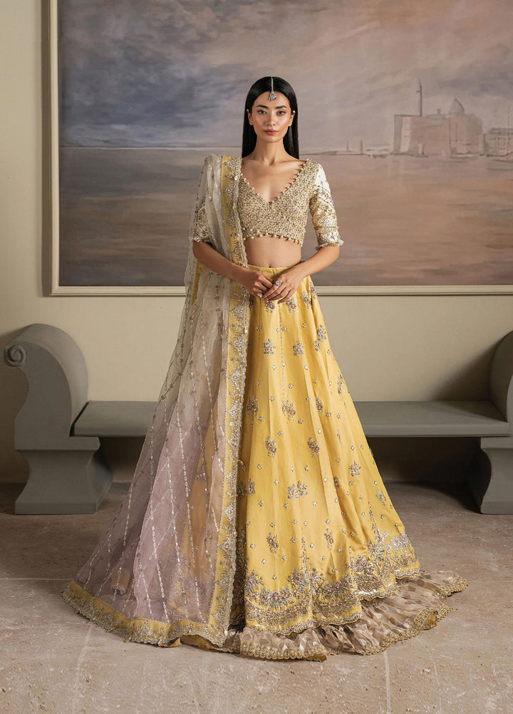 Solaris by Ayzel Unstitched Formals Silk Suits 3 Piece AAF25SW Soleya - Wedding Collection