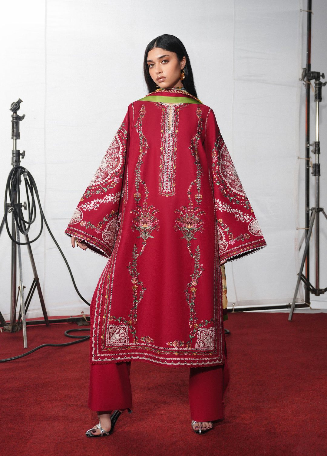 Jugnu by Hussain Rehar Unstitched Embroidered Cotton 3 Piece Suit HR26UJC DIRYAZ - Festive Collection