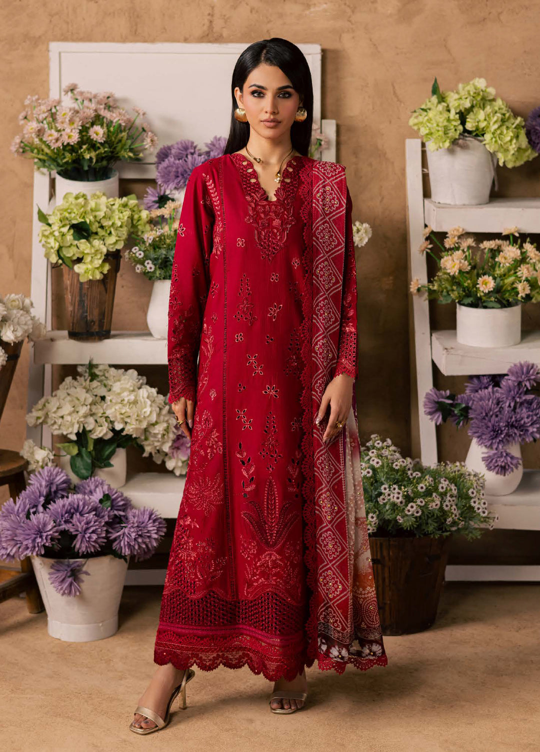 Bazar by Nureh Unstitched Embroidered Chikankari Lawn 3 Piece Suit NU26UBL NE-243 - Festive Collection