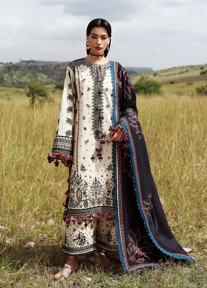 Hussain Rehar Embroidered Jacquard Suits Unstitched 3 Piece HRR25KW Dhanak - Winter Collection