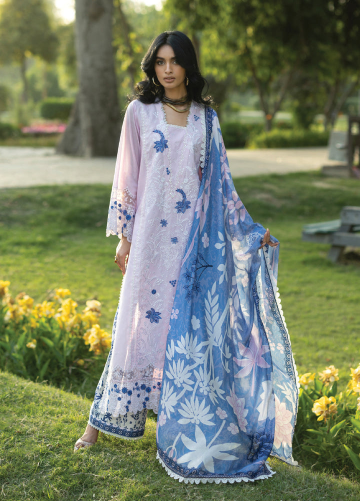 Zainab Chottani Unstitched Embroidered Lawn 3 Piece Suit ZC26ULE Bria 15 - Eid Collection