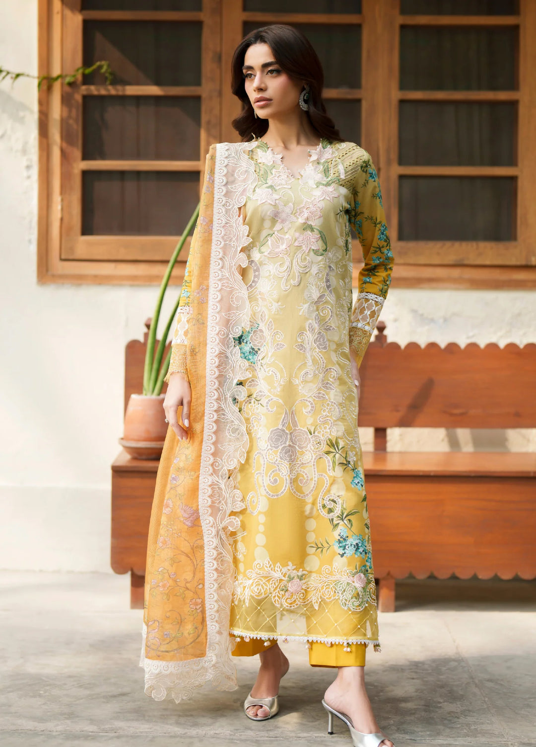Versa by Asifa and Nabeel Unstitched Embroidered Lawn 3 Piece Suit AN26UVL VUL26-02 Sovereign Lace - Festive Collection