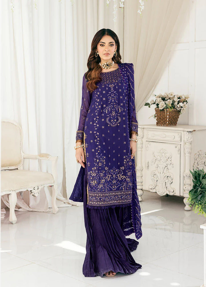 Signature by Salitex Embroidered Chiffon Suits Unstitched 3 Piece SUNS7CH046UT - Summer Collection