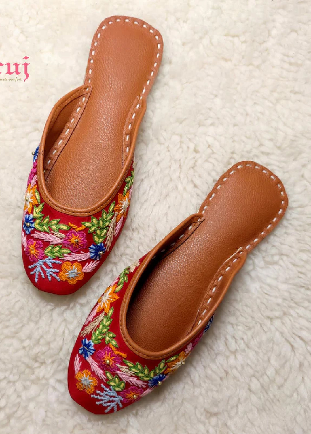 Zuruj Festive Style   Backless Khussay JU-159