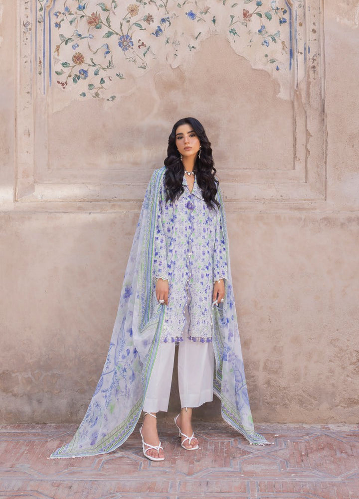 The Flora by Gul Ahmed Unstitched Embroidered Lawn 3 Piece Suit GA26ULF BM62065 - Casual Collection