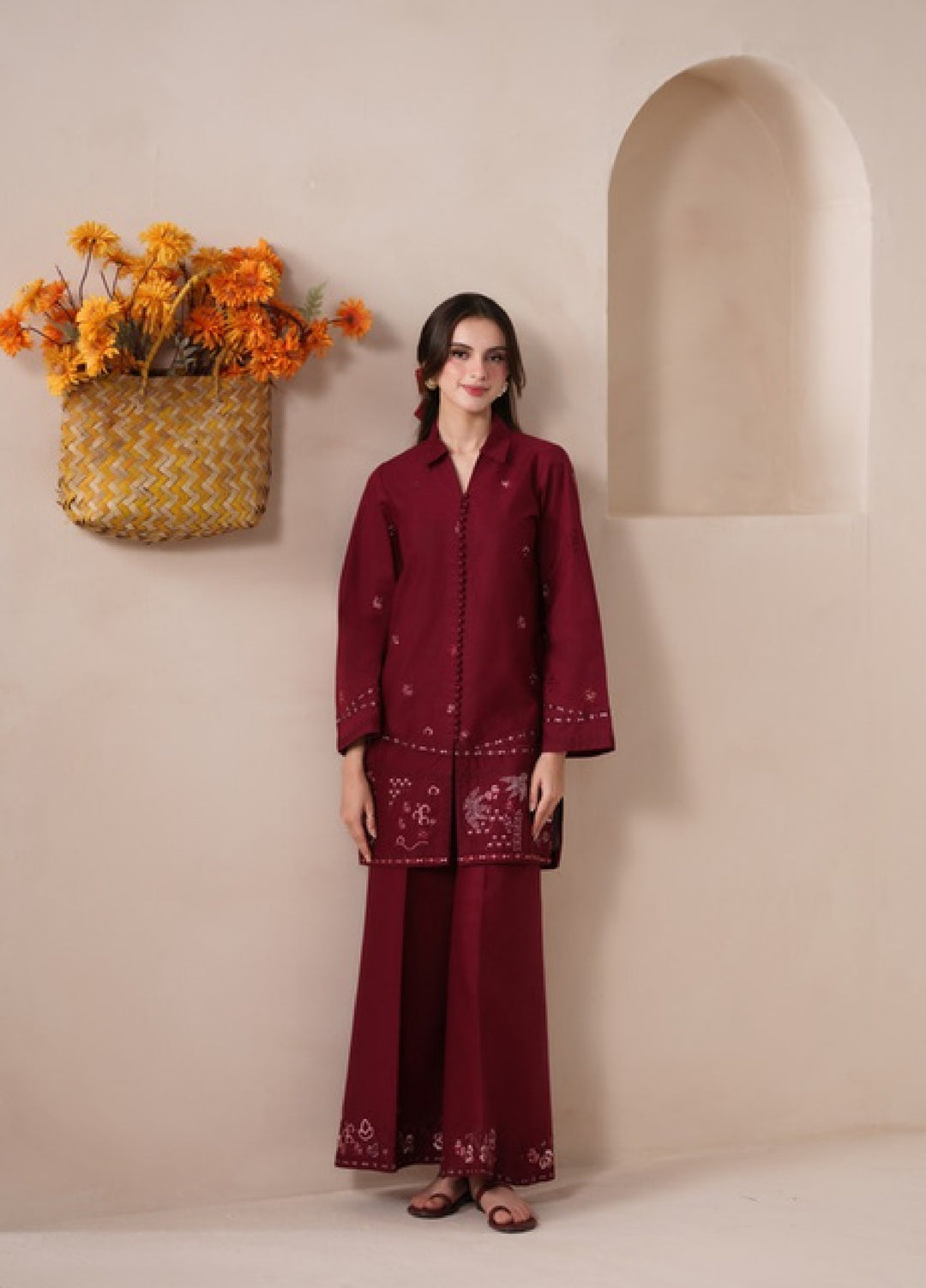 Neeshay Women RTW Embroidered Lawn 2 Piece Suit NSH26RL SB-14 - Casual Collection