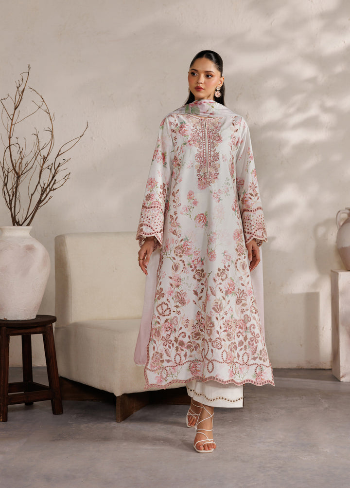 Iznik Unstitched Embroidered Lawn 3 Piece Suit IZ26ULF IBE-04 - Festive Collection