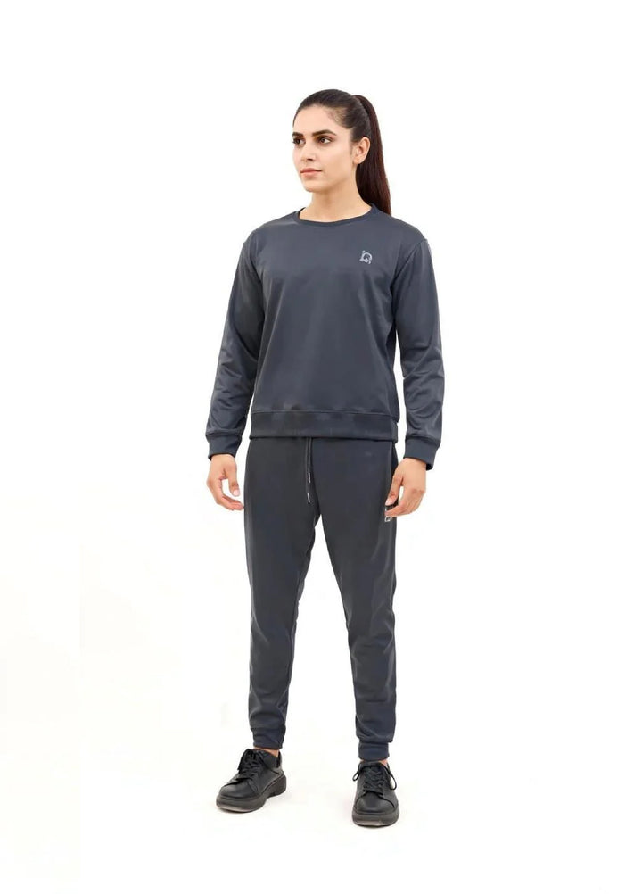 IQ Exclusive Women Winter Track Suit W-Grey Comfort Sweatshirt Tracksuit