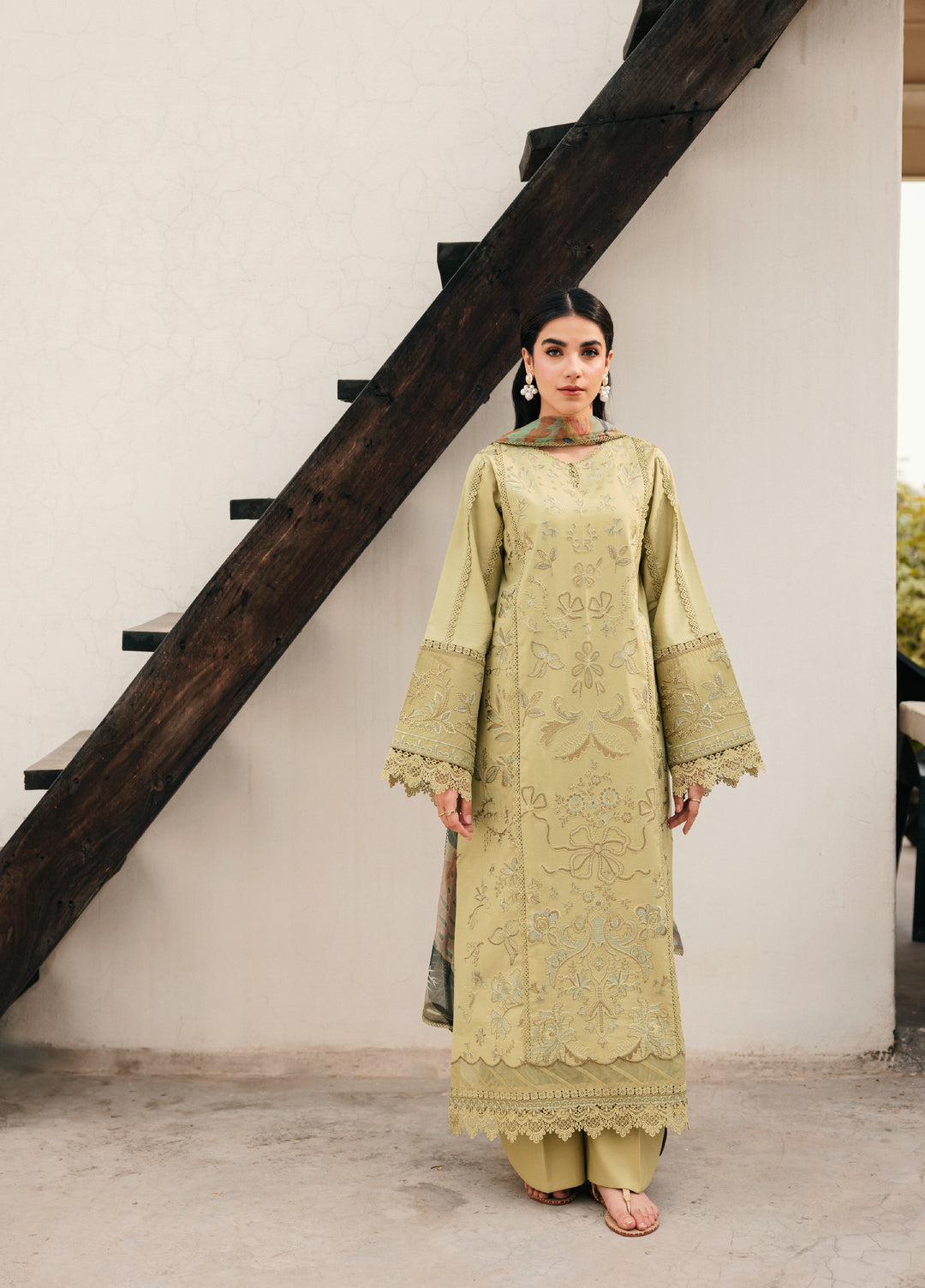 Zync by Florent Unstitched Embroidered Lawn 3 Piece Suit FL26ULZ FZ-8A - Lawn Collection